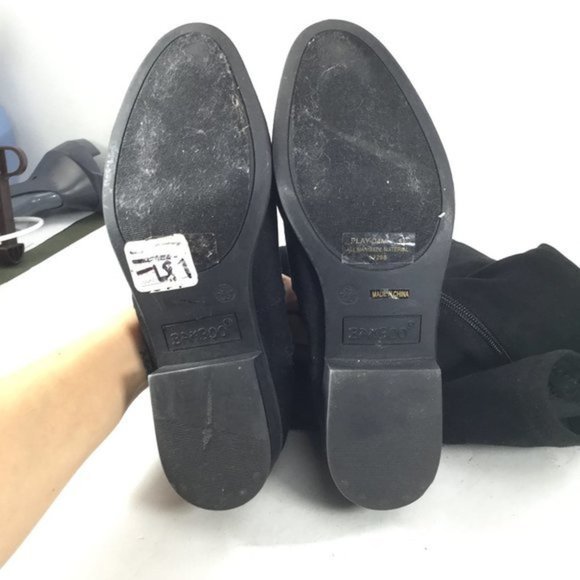 Bamboo Play Over the Knee Boots Black Size 5.5 - Picture 9 of 9